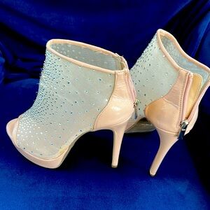 THALIA SODI DESIRE WEDGE RHINESTONE PLATFORM PUMPS